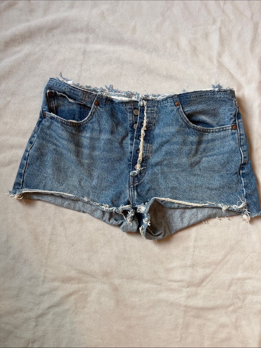 Levi’s Women's Blue Denim Cutoff Shorts